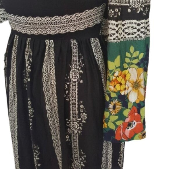 🌻 host pick Vintage 70s maxi boho high waist dress made in England - Picture 6 of 15